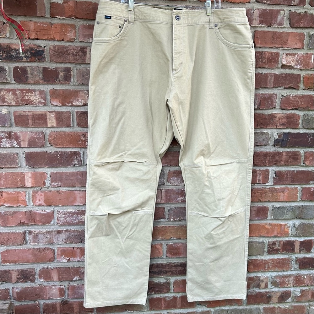 Kuhl Ryder Tough Pants Vintage Patina Dye Men’s 42x33 Khaki Hiking Outdoor Work